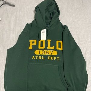 Vintage Mens Polo Hoodie